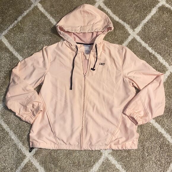RBK Reebok Full Zip Hooded Lightweight Jacket - Picture 1 of 6